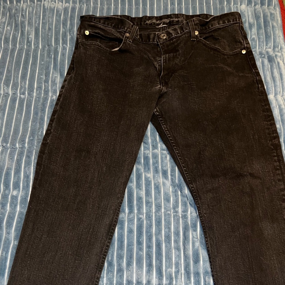 EUC M Eddie Bauer Black Jeans 36 X 30